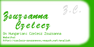 zsuzsanna czelecz business card